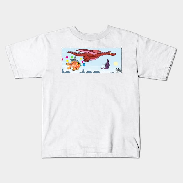 Take Flight Kids T-Shirt by Slack Wyrm